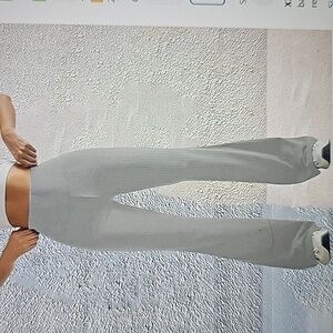 New Yaoeye Women's Stretch High Waist Fitted Flared Seamless Yoga Pant Gray  XXL